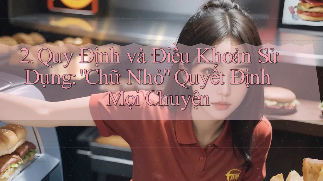 2. Quy Định và Điều Khoản Sử Dụng: “Chữ Nhỏ” Quyết Định Mọi Chuyện