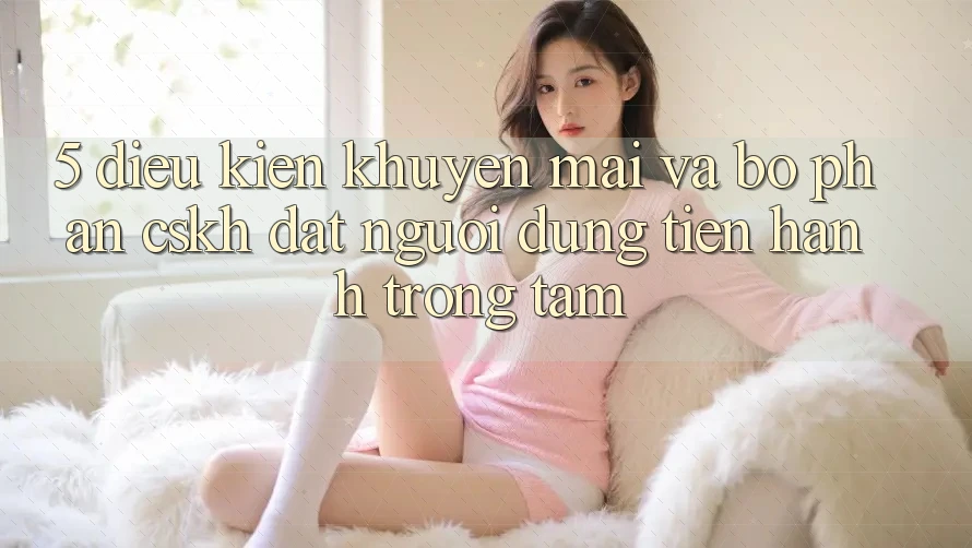 5. Điều kiện Khuyến Mãi Và Bộ phận CSKH: Đặt Người dùng Tiến hành Trọng Tâm 5. Điều kiện Khuyến Mãi Và Bộ phận CSKH: Đặt Người dùng Tiến hành Trọng Tâm