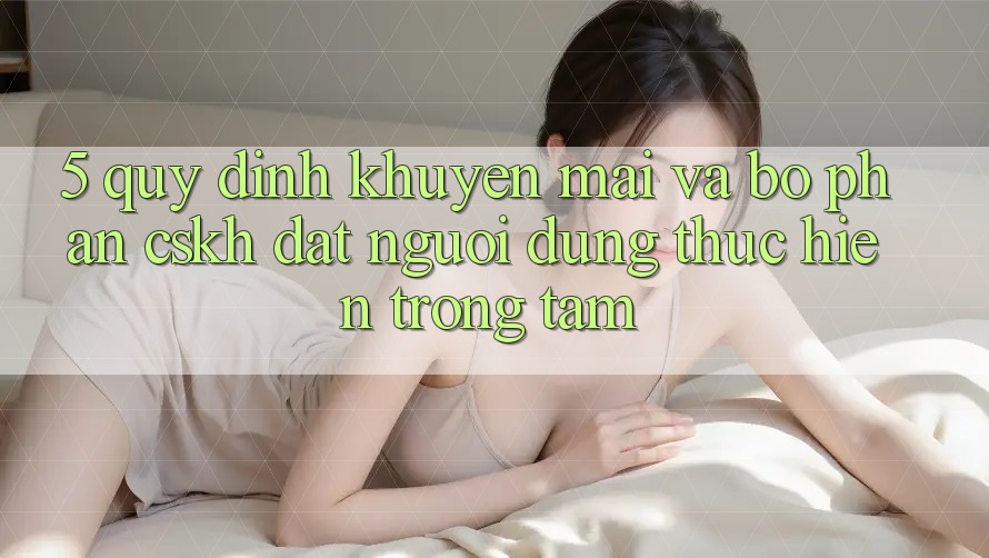 5. Quy định Khuyến Mãi Và Bộ phận CSKH: Đặt Người dùng Thực hiện Trọng Tâm