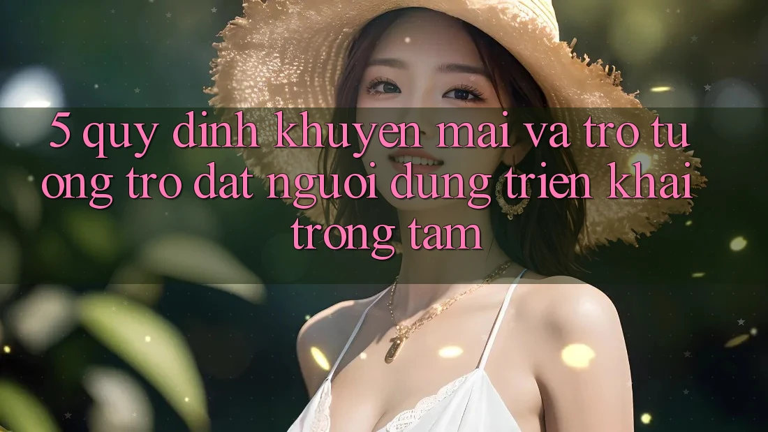 5. Quy định Khuyến Mãi Và Trợ tương trợ: Đặt Người dùng Triển khai Trọng Tâm