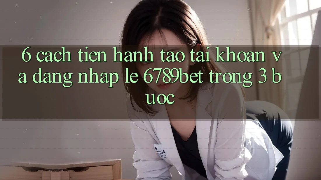 6. Cách tiến hành Tạo tài khoản và Đăng Nhập Lẹ 6789bet Trong 3 Bước