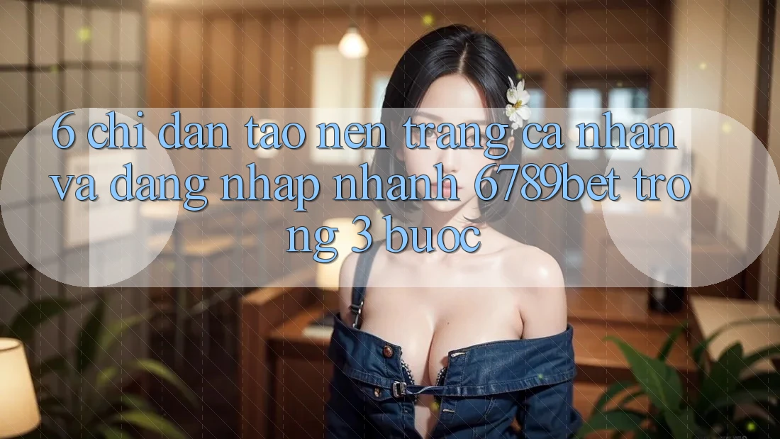 6. Chỉ dẫn Tạo nên trang cá nhân và Đăng Nhập Nhanh 6789bet Trong 3 Bước