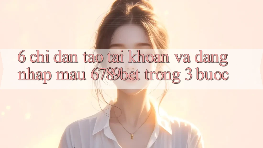 6. Chỉ dẫn Tạo tài khoản và Đăng Nhập Mau 6789bet Trong 3 Bước 6. Chỉ dẫn Tạo tài khoản và Đăng Nhập Mau 6789bet Trong 3 Bước