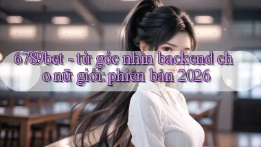 6789bet   từ góc nhìn backend cho nữ giới phiên bản 2026