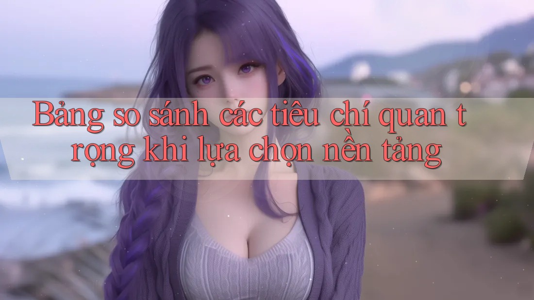 Bảng so sánh các tiêu chí quan trọng khi lựa chọn nền tảng Bảng so sánh các tiêu chí quan trọng khi lựa chọn nền tảng