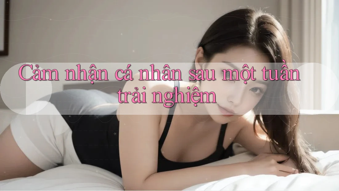 Cảm nhận cá nhân sau một tuần trải nghiệm