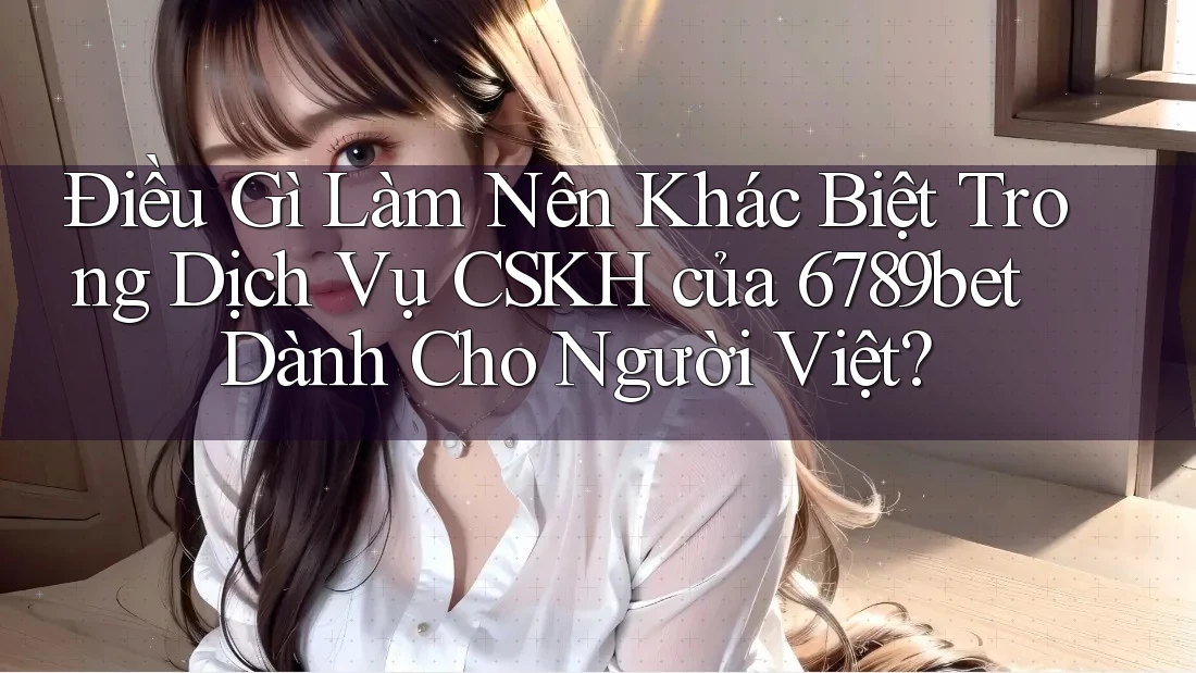 Điều Gì Làm Nên Khác Biệt Trong Dịch Vụ CSKH của 6789bet Dành Cho Người Việt? Điều Gì Làm Nên Khác Biệt Trong Dịch Vụ CSKH của 6789bet Dành Cho Người Việt?