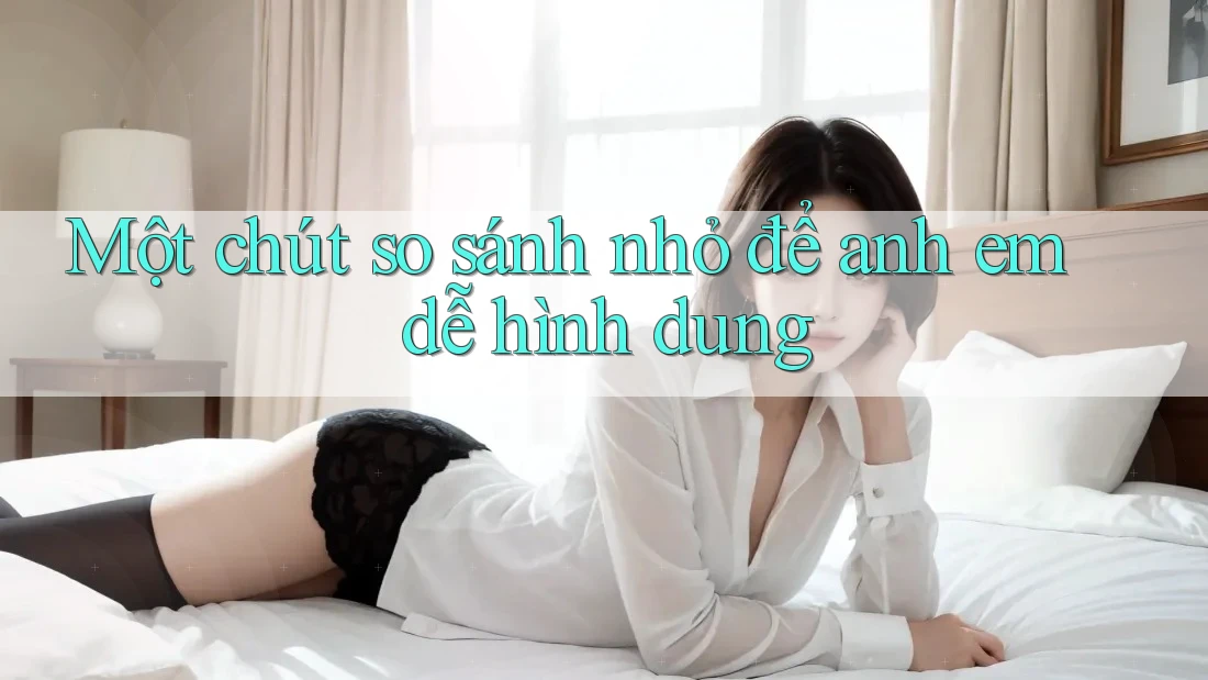 Một chút so sánh nhỏ để anh em dễ hình dung