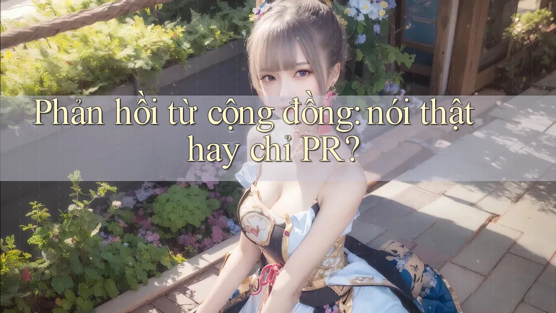 Phản hồi từ cộng đồng: nói thật hay chỉ PR?