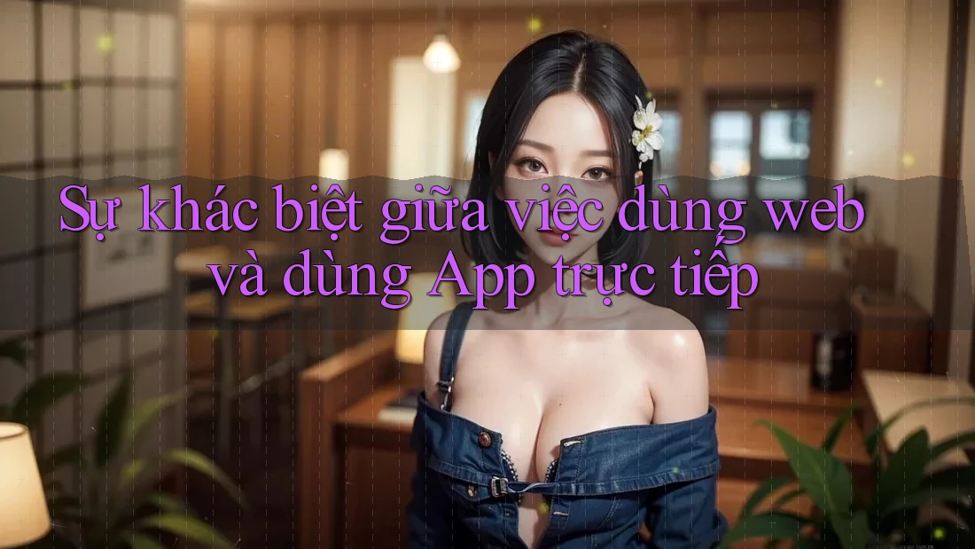 Sự khác biệt giữa việc dùng web và dùng App trực tiếp
