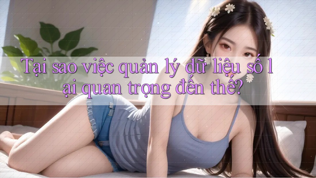 Tại sao việc quản lý dữ liệu số lại quan trọng đến thế? Tại sao việc quản lý dữ liệu số lại quan trọng đến thế?
