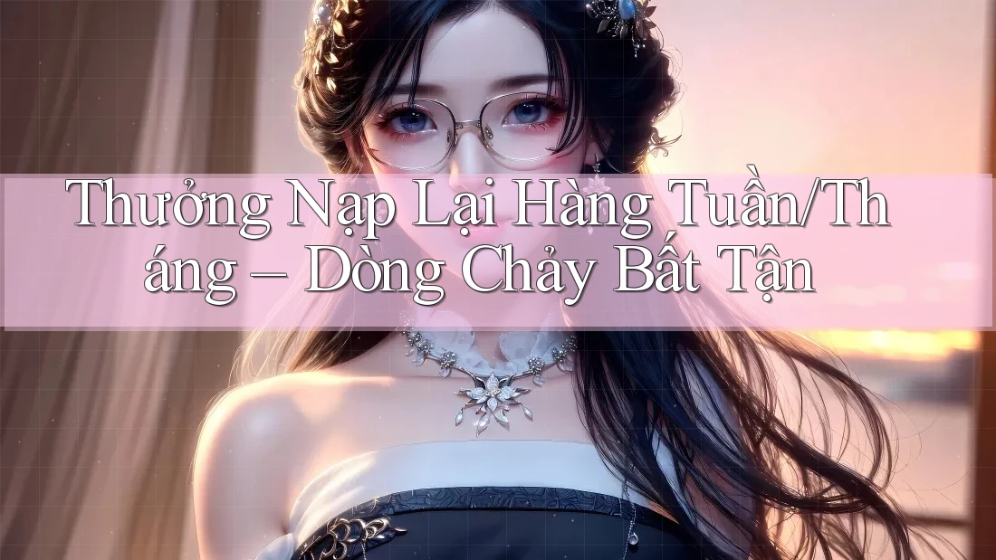 Thưởng Nạp Lại Hàng Tuần/Tháng – Dòng Chảy Bất Tận Thưởng Nạp Lại Hàng Tuần/Tháng – Dòng Chảy Bất Tận