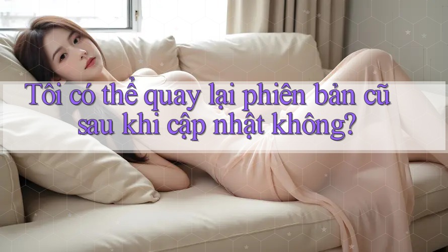 Tôi có thể quay lại phiên bản cũ sau khi cập nhật không?