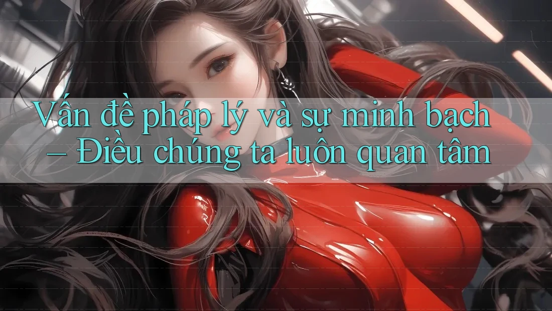 Vấn đề pháp lý và sự minh bạch – Điều chúng ta luôn quan tâm Vấn đề pháp lý và sự minh bạch – Điều chúng ta luôn quan tâm